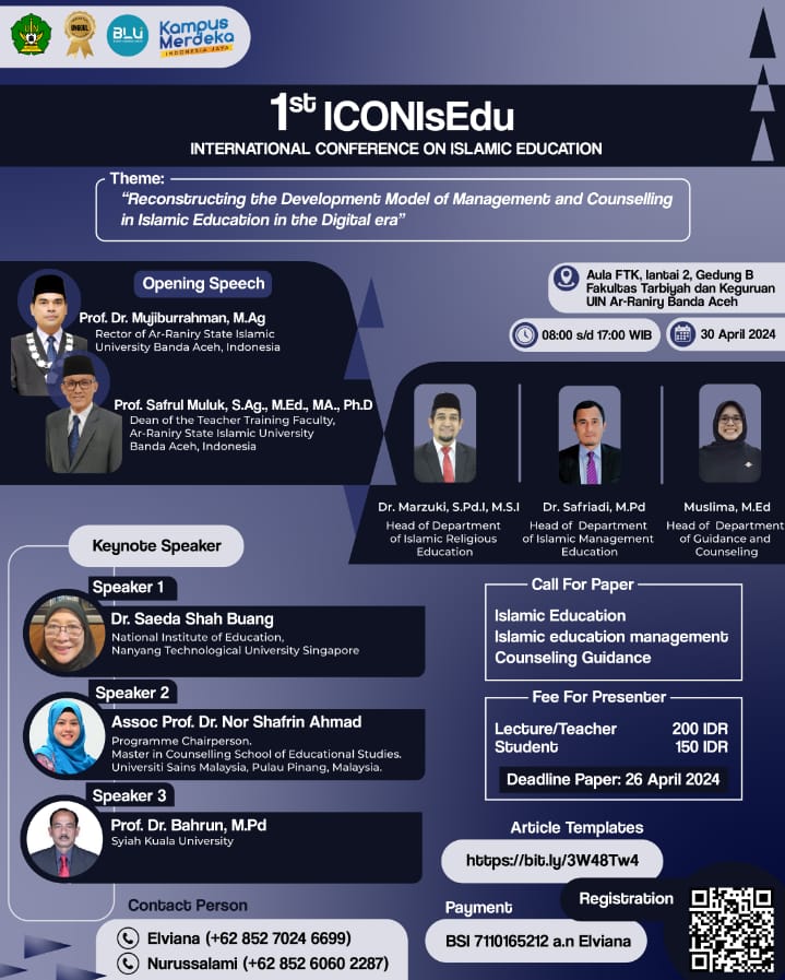 					View Vol. 1 No. 1 (2024): 1st international Conference On Islamic Education (ECONIsEDU) 
				